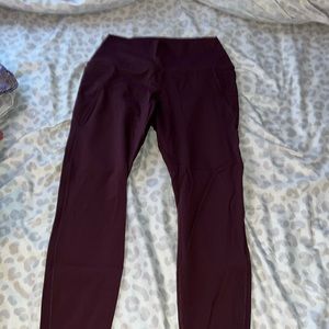 spyder S maroon leggings